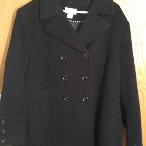 St. John’s bay women’s black coat 3x